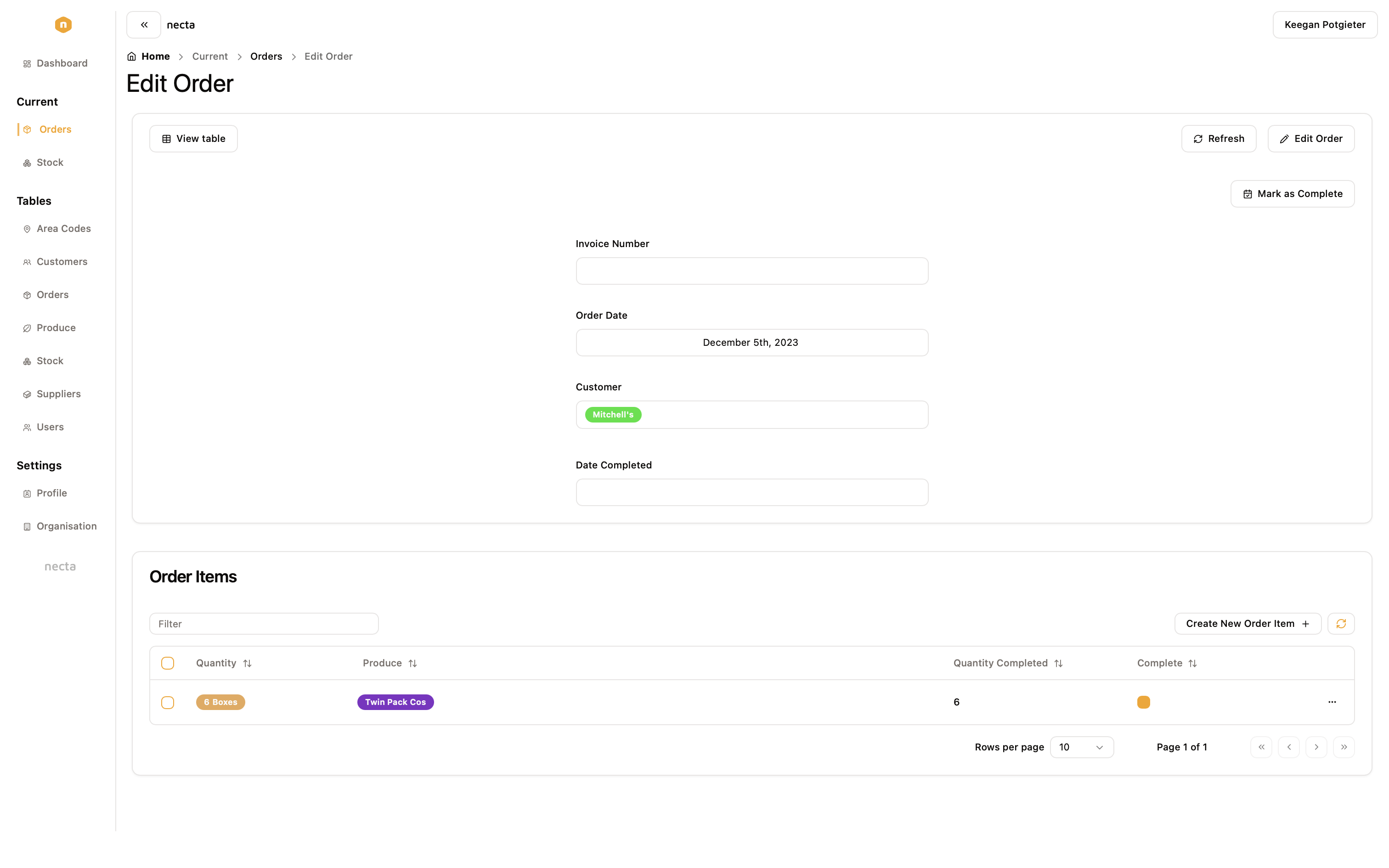 Necta Advanced Farming Application